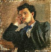 Ernst Josephson portratt av jacob hagg Sweden oil painting artist